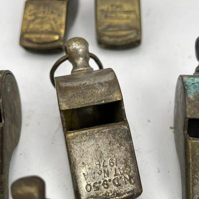 16 Antique whistles