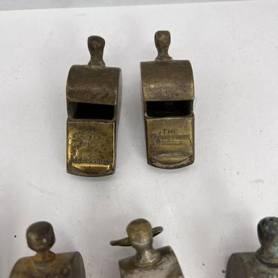16 Antique whistles