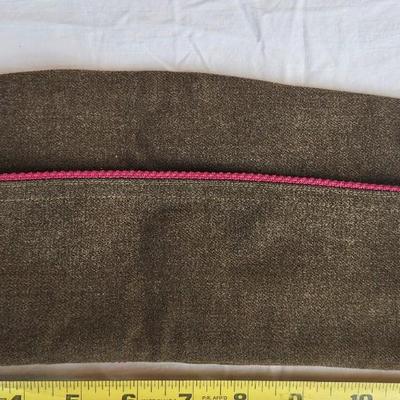 Pink Piped 1952 Dated US Army Garrison Cap and Wool overseas Garrison Cap
