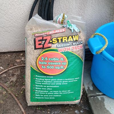 EZ-STRAW, LARGE CONTAINER AND SPRINKLER SYSTEM HOSE