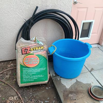 EZ-STRAW, LARGE CONTAINER AND SPRINKLER SYSTEM HOSE