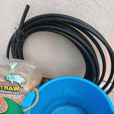 EZ-STRAW, LARGE CONTAINER AND SPRINKLER SYSTEM HOSE
