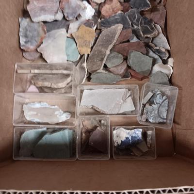 VARIOUS SIZES OF CUT ROCK