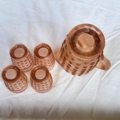 Vintage Pink/red Glass lot with Vintage Indiana Glass Diamond Point Fairy Lamp Ruby Red