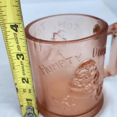 Vintage Pink/red Glass lot with Vintage Indiana Glass Diamond Point Fairy Lamp Ruby Red