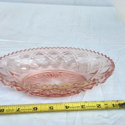 Vintage Pink/red Glass lot with Vintage Indiana Glass Diamond Point Fairy Lamp Ruby Red