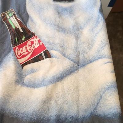 Vintage Cola-Cola Lot with Vintage 90s Coke bear Shirt Large 1994 Single Stitch Coca Cola