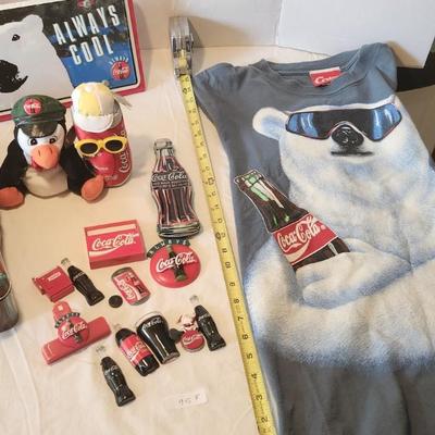 Vintage Cola-Cola Lot with Vintage 90s Coke bear Shirt Large 1994 Single Stitch Coca Cola