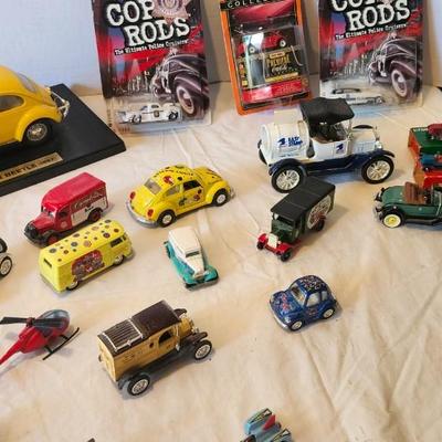 Vintage toy car lot , with Hot Wheels Cop Rods