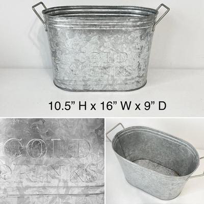 Galvanized Serveware ~ Set Of Four (4)