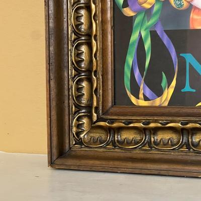 MICHEAL HUNTER ~ Signed ~ Mardi Gras 92 Framed Poster