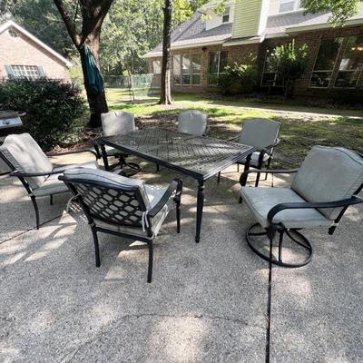 HAMPTON BAY ~ Seven (7) Piece Outdoor Patio Set ~ *Read Details