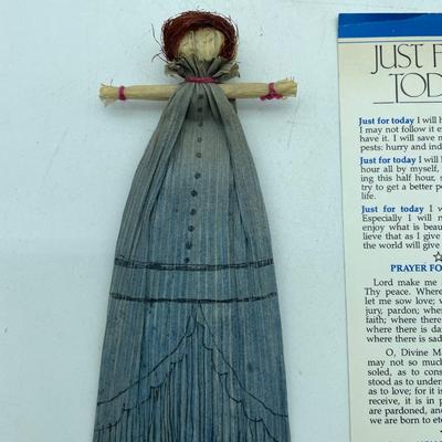 Paper doll and bookmarks