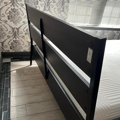 IKEA ‘Trysil’ Double Platform Bed With Side Table (GB-RG)