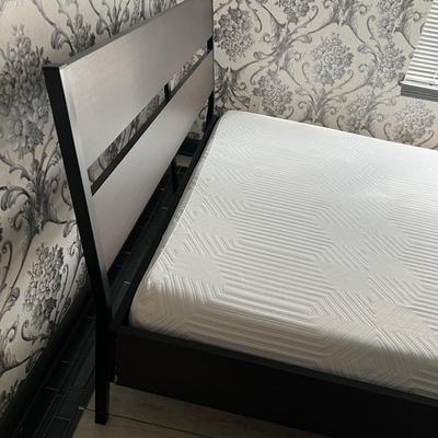 IKEA ‘Trysil’ Double Platform Bed With Side Table (GB-RG)