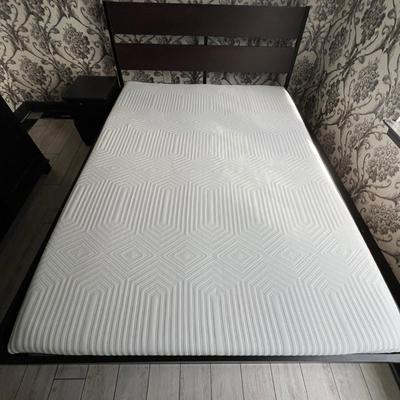 IKEA ‘Trysil’ Double Platform Bed With Side Table (GB-RG)
