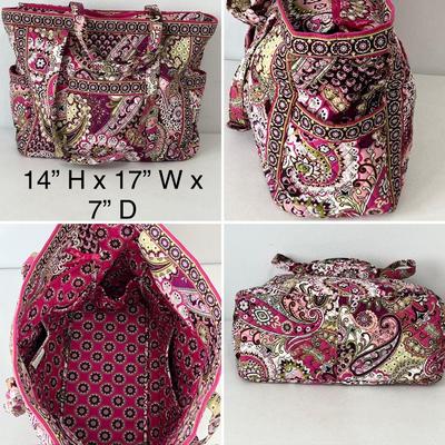 VERA BRADLEY ~ Pink Paisley ~ Four (4) Piece Travel Set
