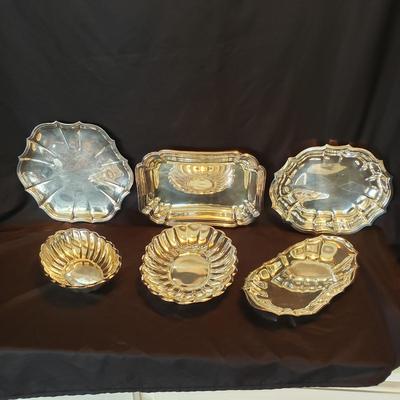Reed & Barton, Chippendale and Chaddwick Silver Platters and Bowls (LR-KD)