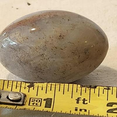 Lot Of Onyx Alabaster Granite Marble Polished Stone Eggs, Multi Natural Tones and trinket box