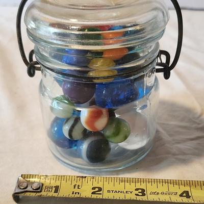 Marbles in Antique Jar