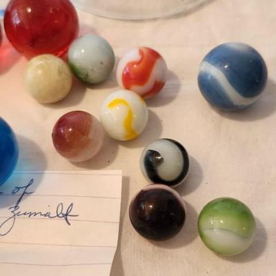 Marbles in Antique Jar
