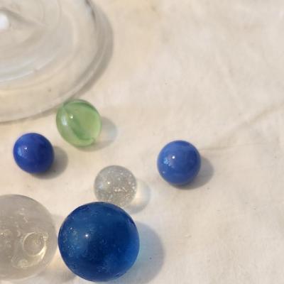 Marbles in Antique Jar
