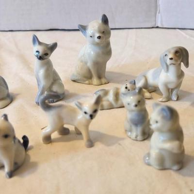 Blue and White Ceramic Lot including Delft of Holland Floral Vase. and Miniture