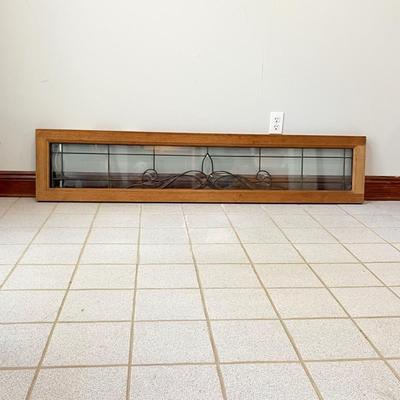 Stained Beveled Glass Transom ~ Clear