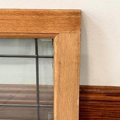 Stained Beveled Glass Transom ~ Clear