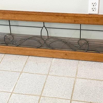 Stained Beveled Glass Transom ~ Clear
