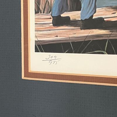BRAD THOMPSON ~ “Time To Get Up Trosclair” ~ S/N Framed Print
