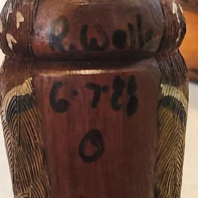 Outdoor Duck home decor lot with Hand Carved Wood Duck call by R wells