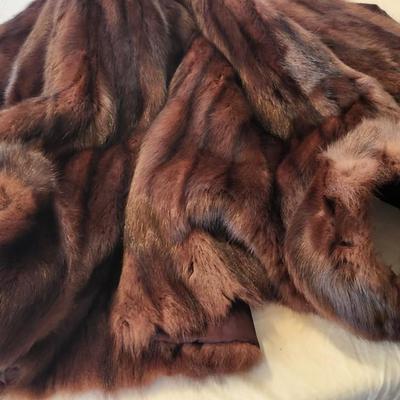 Two Vintage Women’s Fur Cape/ coats/ wrap Beautiful Condition