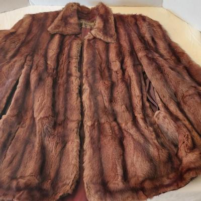 Two Vintage Women’s Fur Cape/ coats/ wrap Beautiful Condition