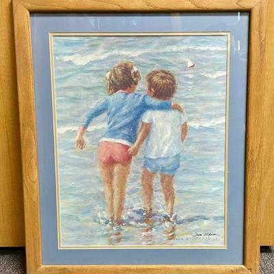 Hand-Signed Print of "Big Sister" by artist Ivan Anderson