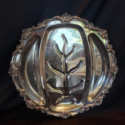 Meriden S. P. Co, Middletown, Oneida Silversmiths, Wallace Chippendale Platter, Serving Dishes & More (LR-KD)