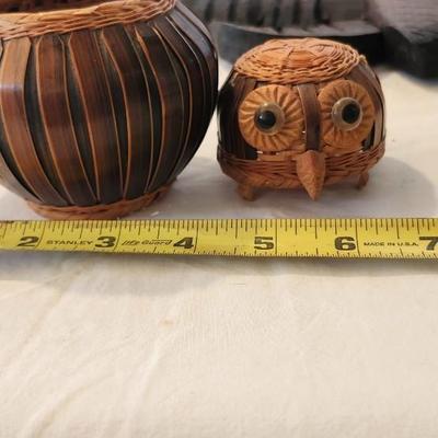 Whimsical Owl Lot with Genuine Alabaster Owl Paperweight Figurine