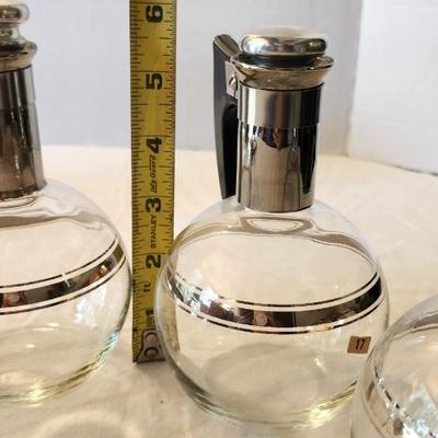 Vintage Mid Century MCM Atomic Inland Glass Coffee Carafes