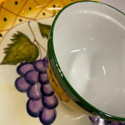 Ceramic Chip & Dip Bowl