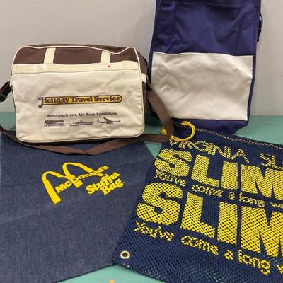 Lot of Vintage Collectible Bags: McDonalds, Virginia Slims Etc