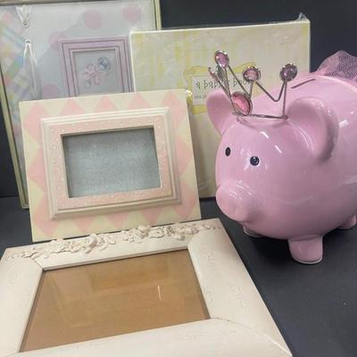 Lot of Pink Themed Baby Gifts