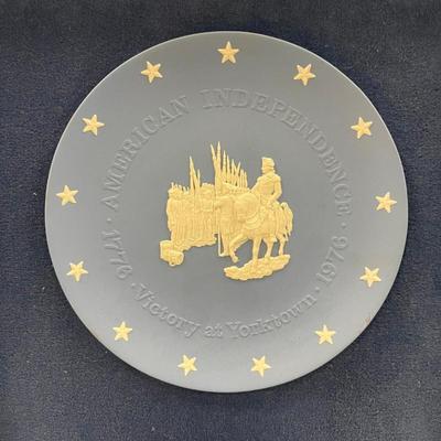 Framed Wedgwood Jasperware Collector's Plates, American Independence