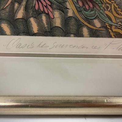 Custom Framed Limited Edition Lithograph, Signed