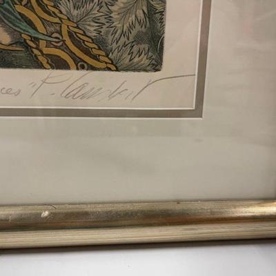 Custom Framed Limited Edition Lithograph, Signed