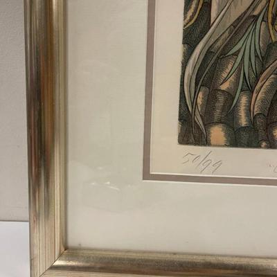 Custom Framed Limited Edition Lithograph, Signed