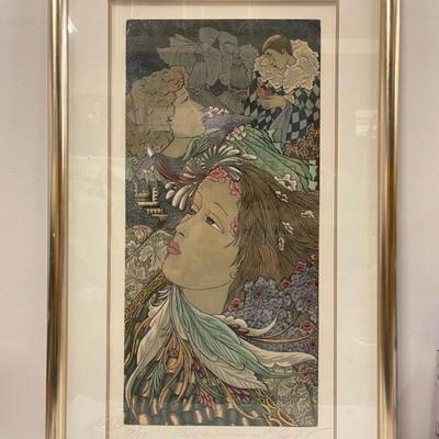 Custom Framed Limited Edition Lithograph, Signed