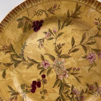 Chinese Porcelain Charger/Plate with Metal Stand