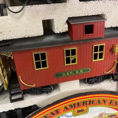 New Bright Great American Express Train Set