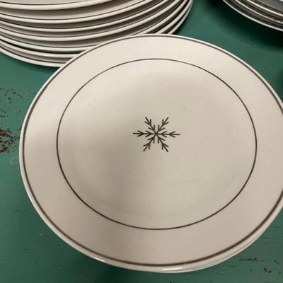 Lot of Snowflake Dishes