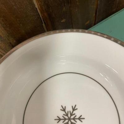 Lot of Snowflake Dishes